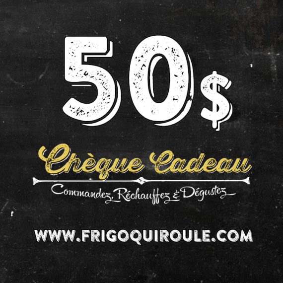 Chèque-cadeau 50$