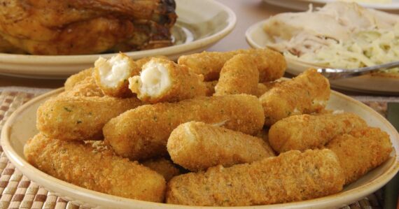 Croquettes de poulet et fromage