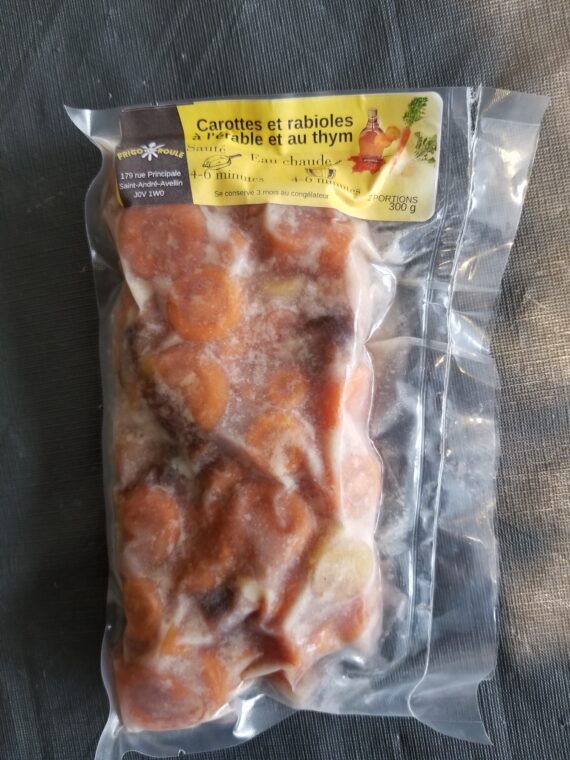 Carottes et rabioles à l'érable et au thym