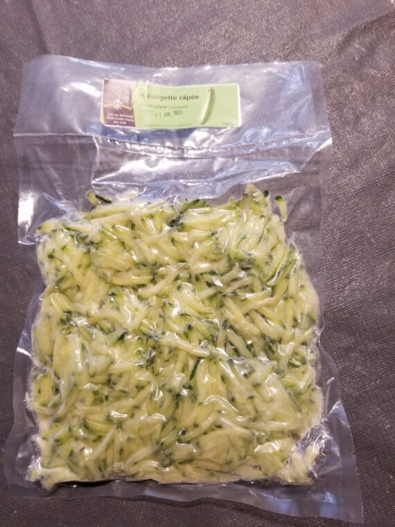 Courgettes râpées