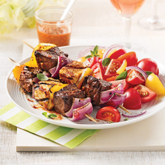 Brochette de boeuf mariné