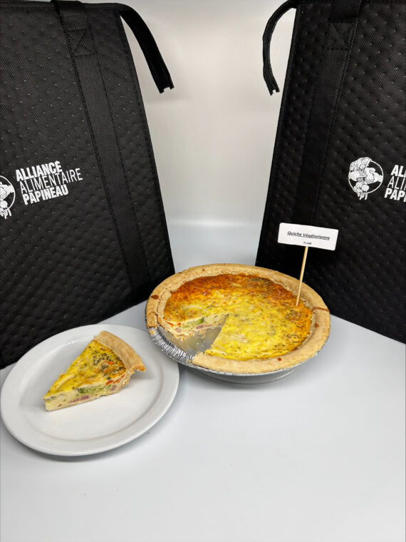 Quiche végétarienne-format familial