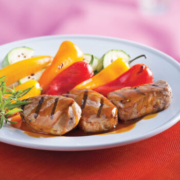 Médaillon de porc et sauce au diable